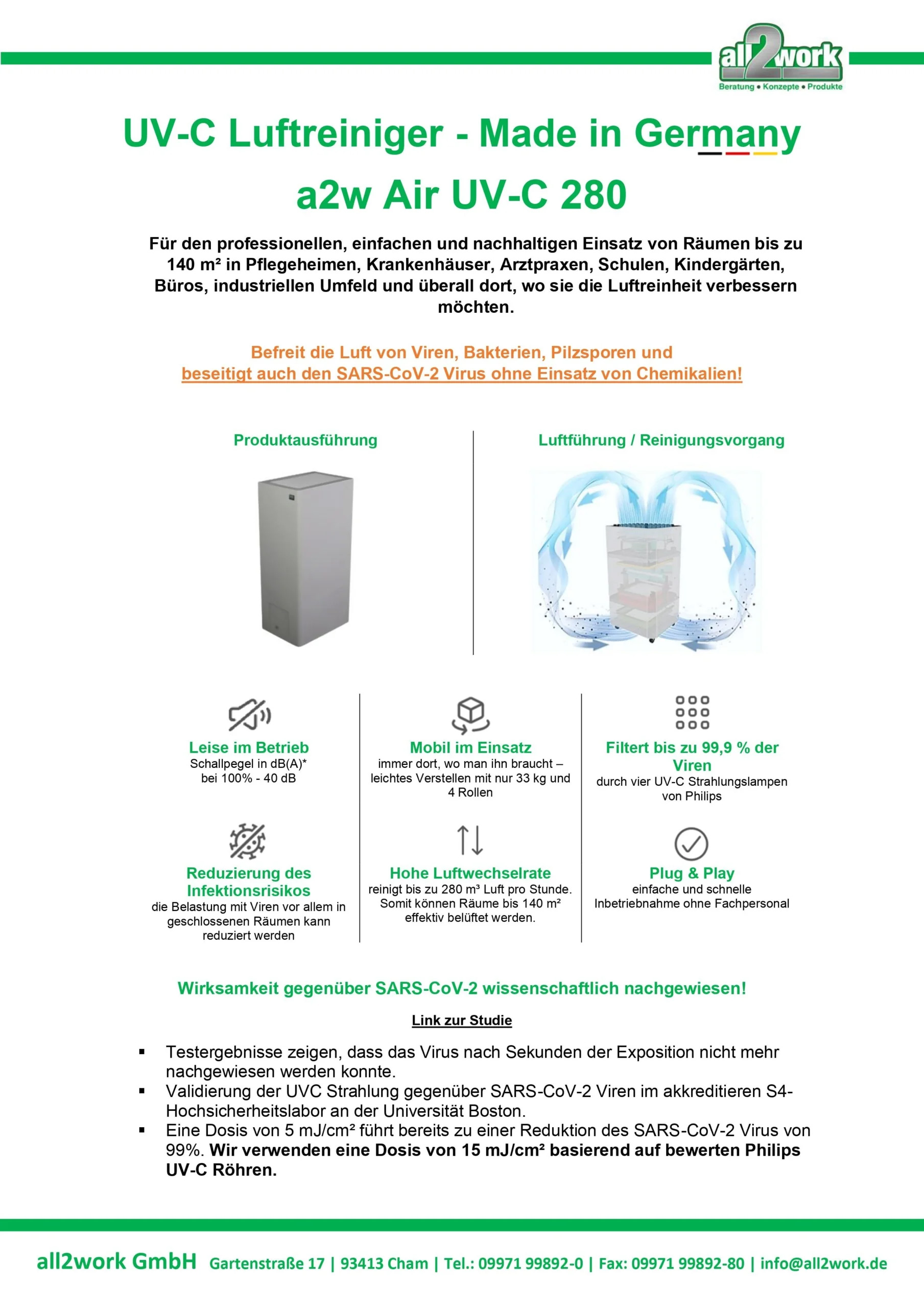 Air UV-C-280 Datenblatt